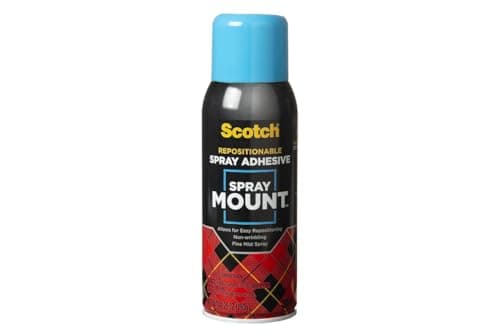 Scotch Spray Mount, 10.2 5 oz, Repositionable on Many Surfaces (6065) | Repositionable Spray Adhesive for Layouts, Posters, Presentations and Graphic Designs, Quick Tack Formula