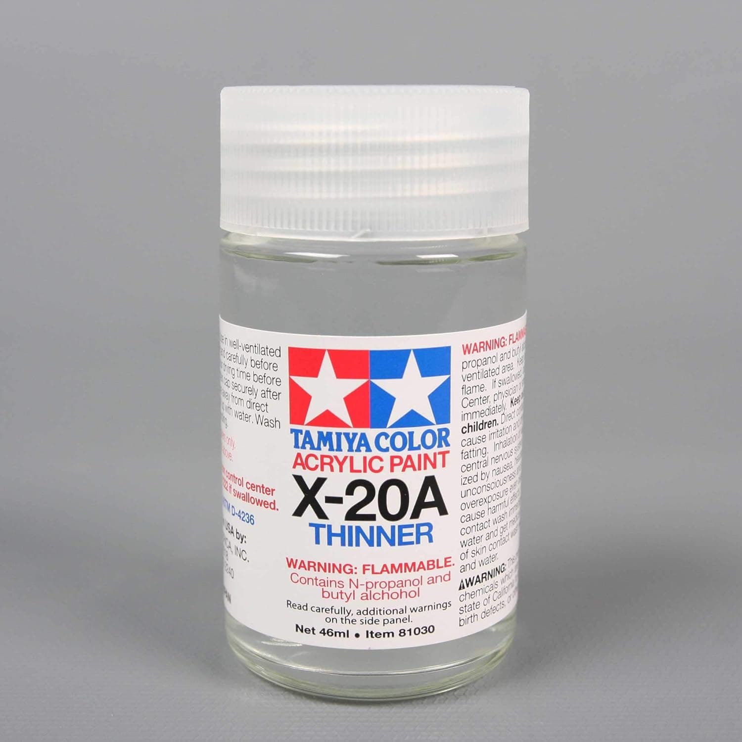Tamiya America Acrylic/Poly Thinner X20A 46ml TAM81030