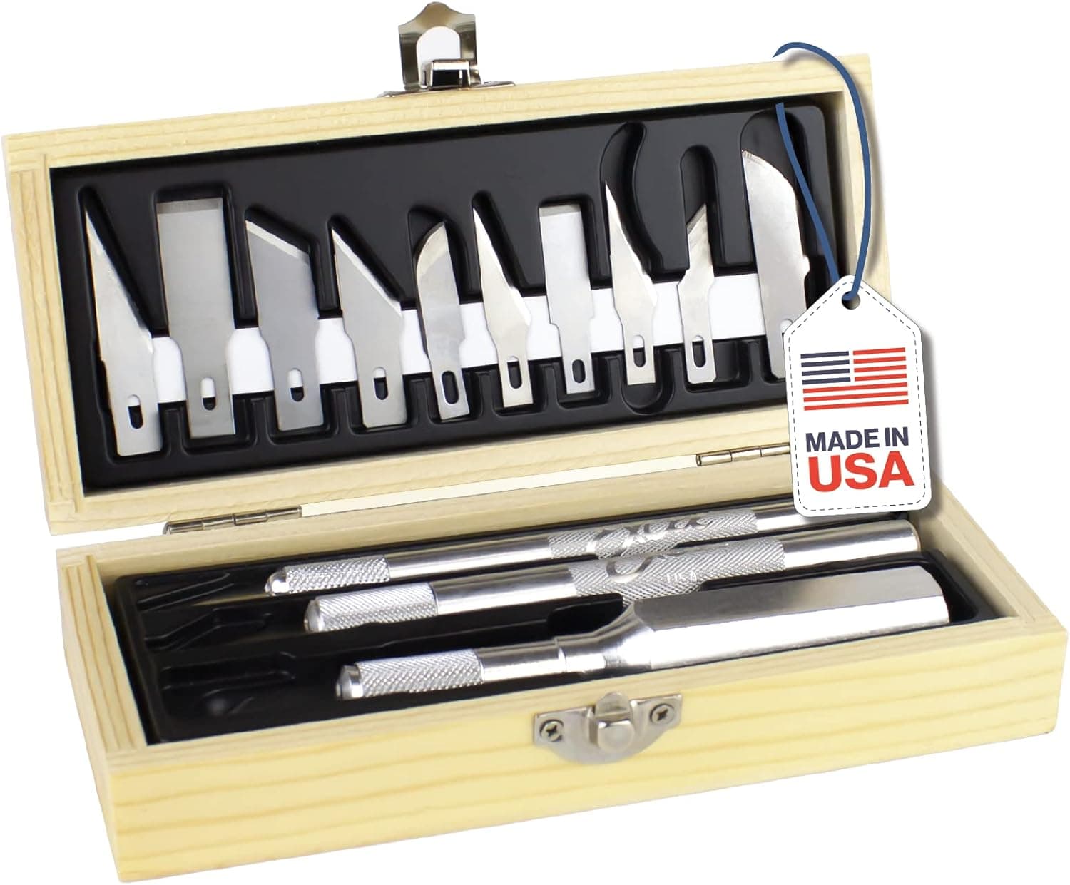 Excel Blades Craftsmen Set, 13-Piece Precision Craft Knife Set with Case