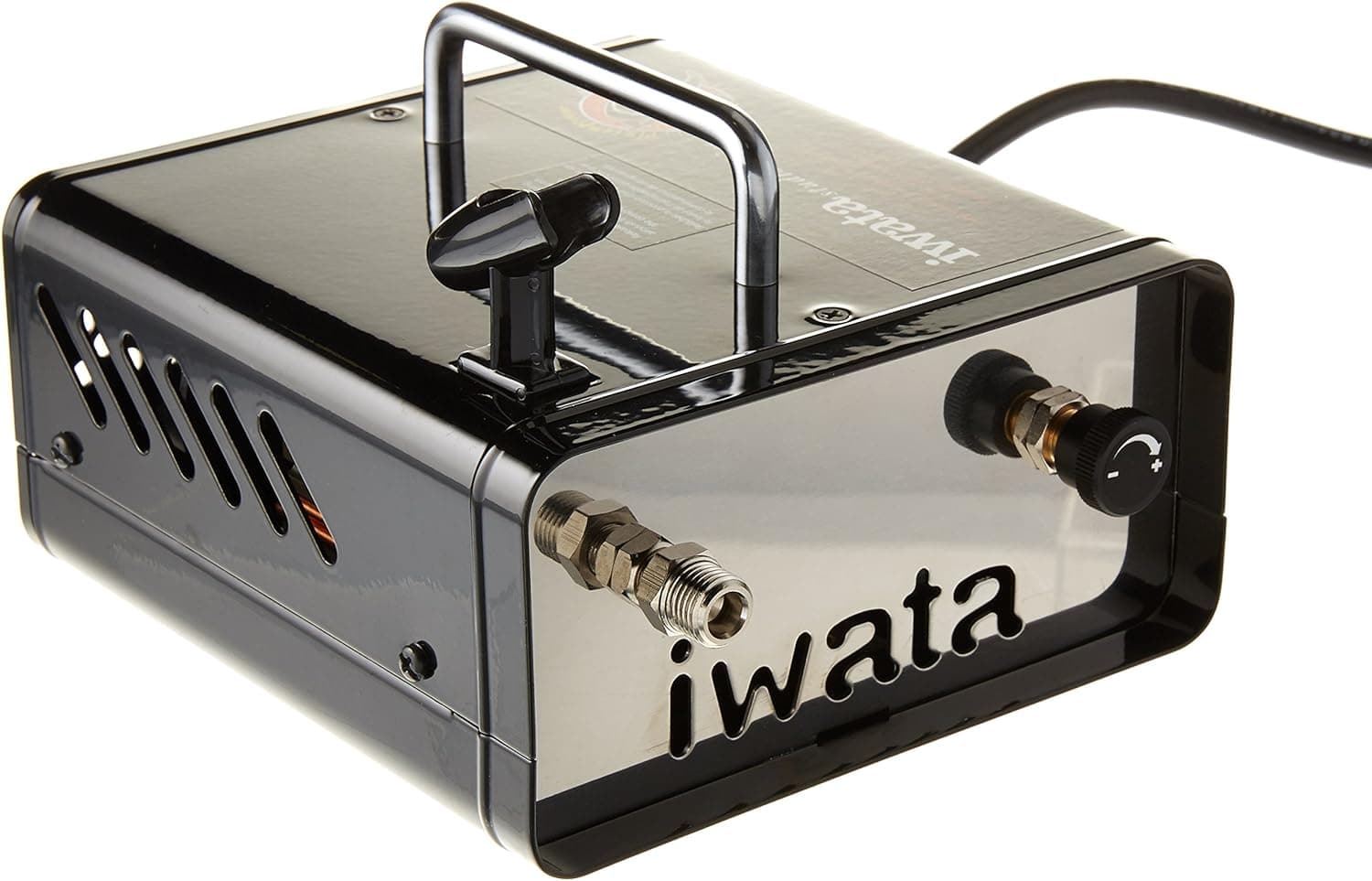 Iwata Ninja Jet Airbrush Compressor - 110-120V Quiet Compact Mini Air Compressor with Hose & Adaptors