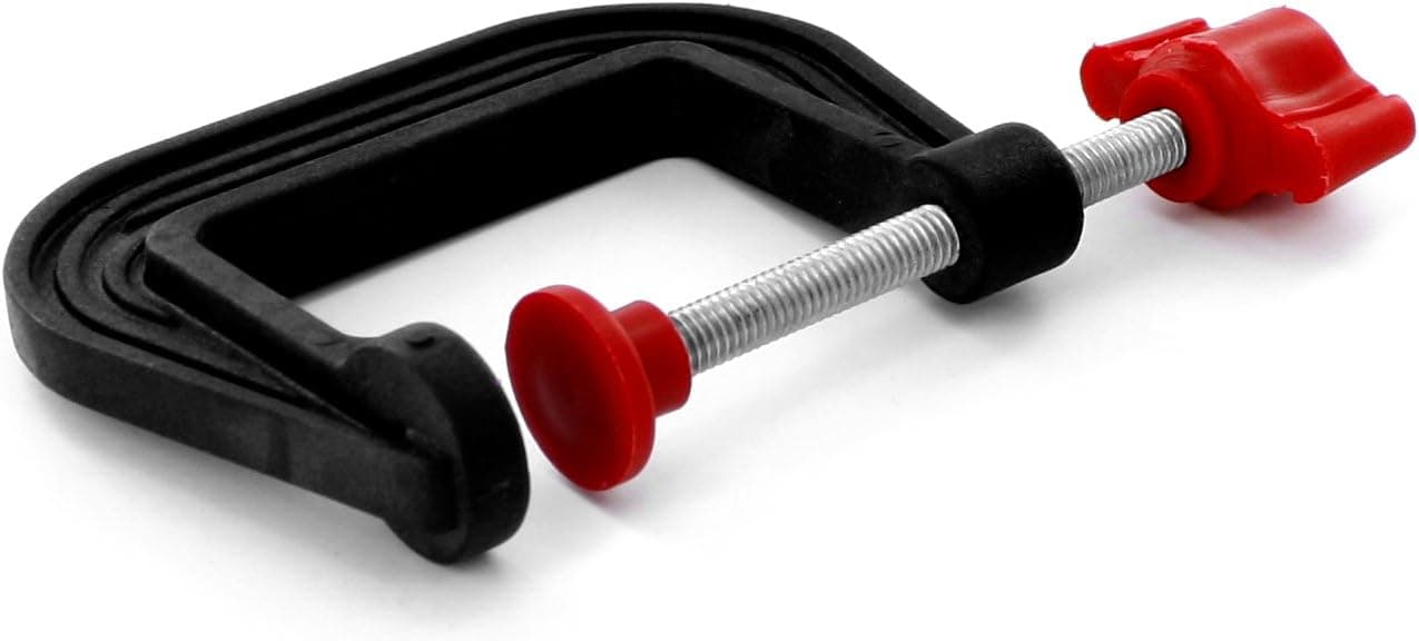 Modelcraft 50 mm Plastic G-Clamps, Black