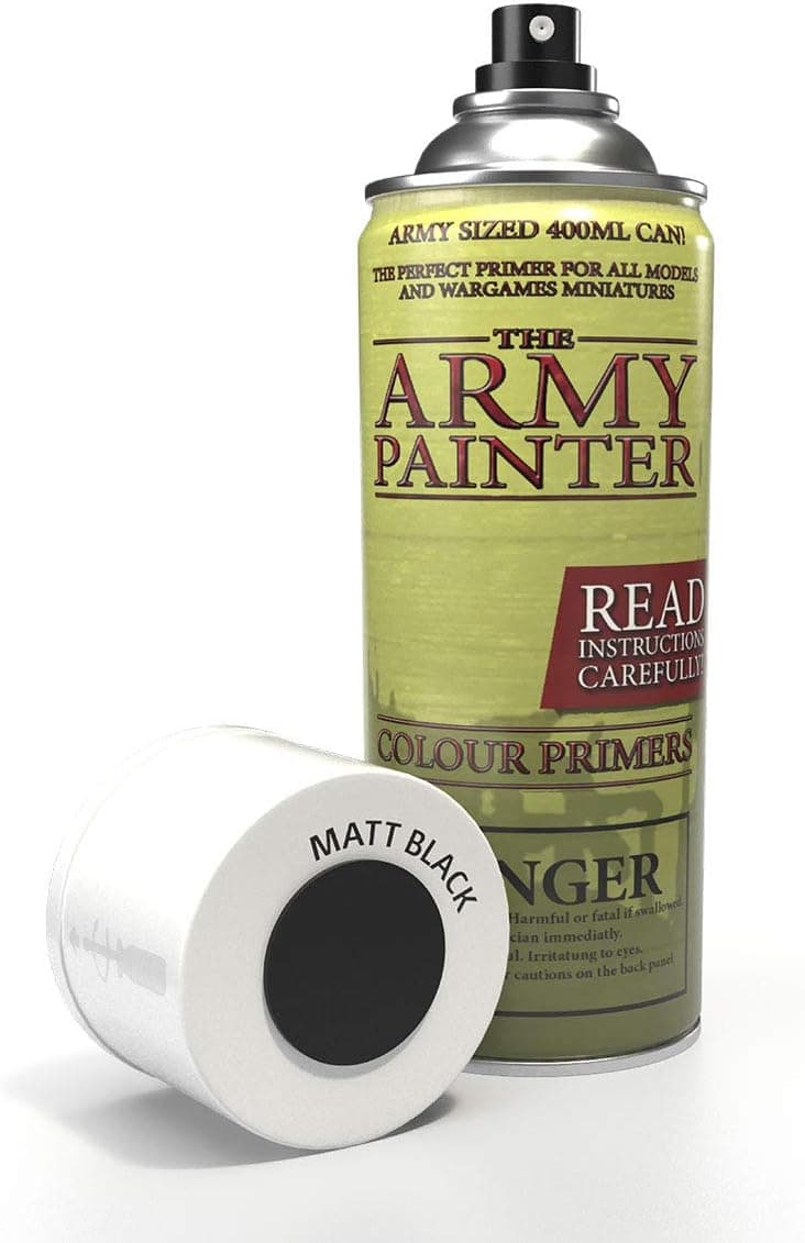 The Army Painter: Matte Black Primer - Hobby Modeling Spray Primer
