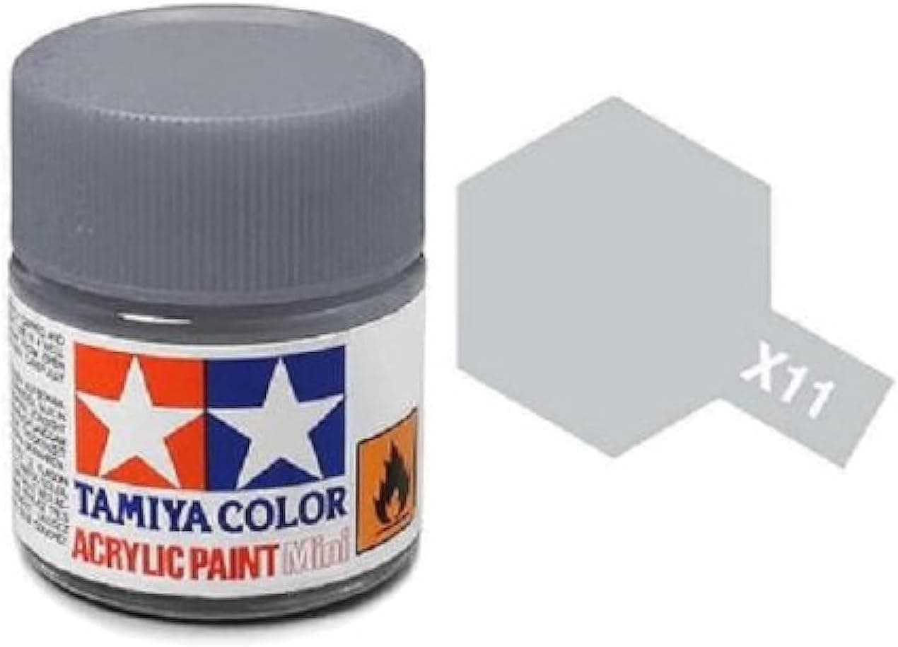 Tamiya Models X-11 Mini Acrylic Paint Chrome Silver