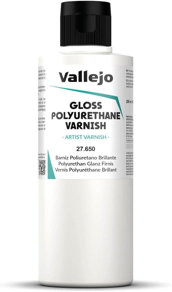 Vallejo Polyurethane Varnish Gloss Finish 200 ml