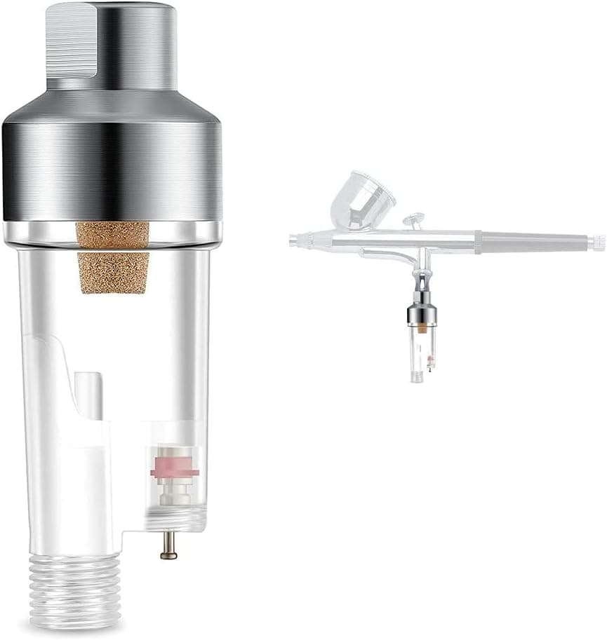 ABESTAIR Airbrush Filter in-line Water Moisture Trap Mini Air Filter Water Oil Separator 1/8" Threads