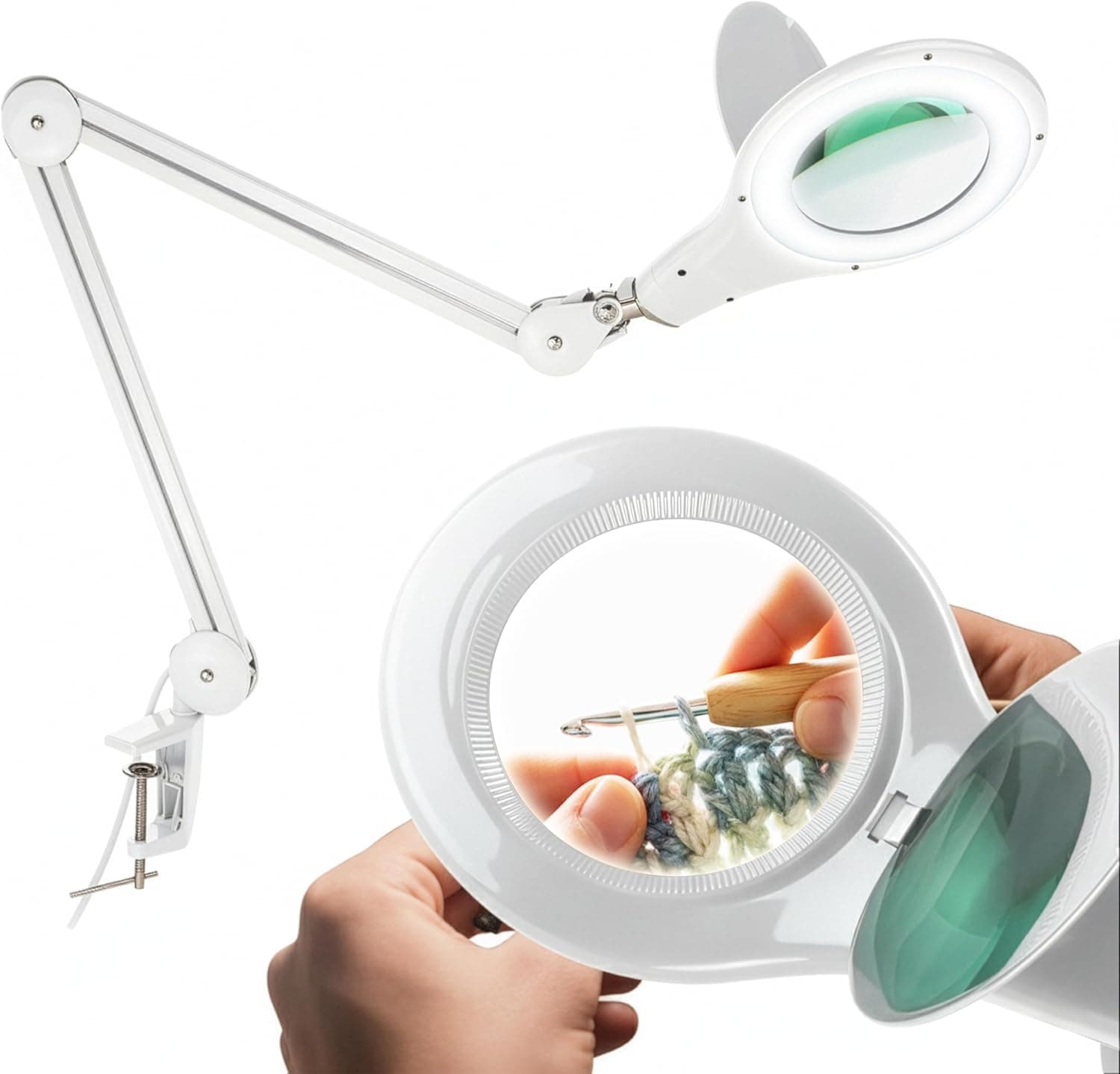 Brightech LightView PRO Magnifying Desk Lamp, 2.25x Light Magnifier, Adjustable