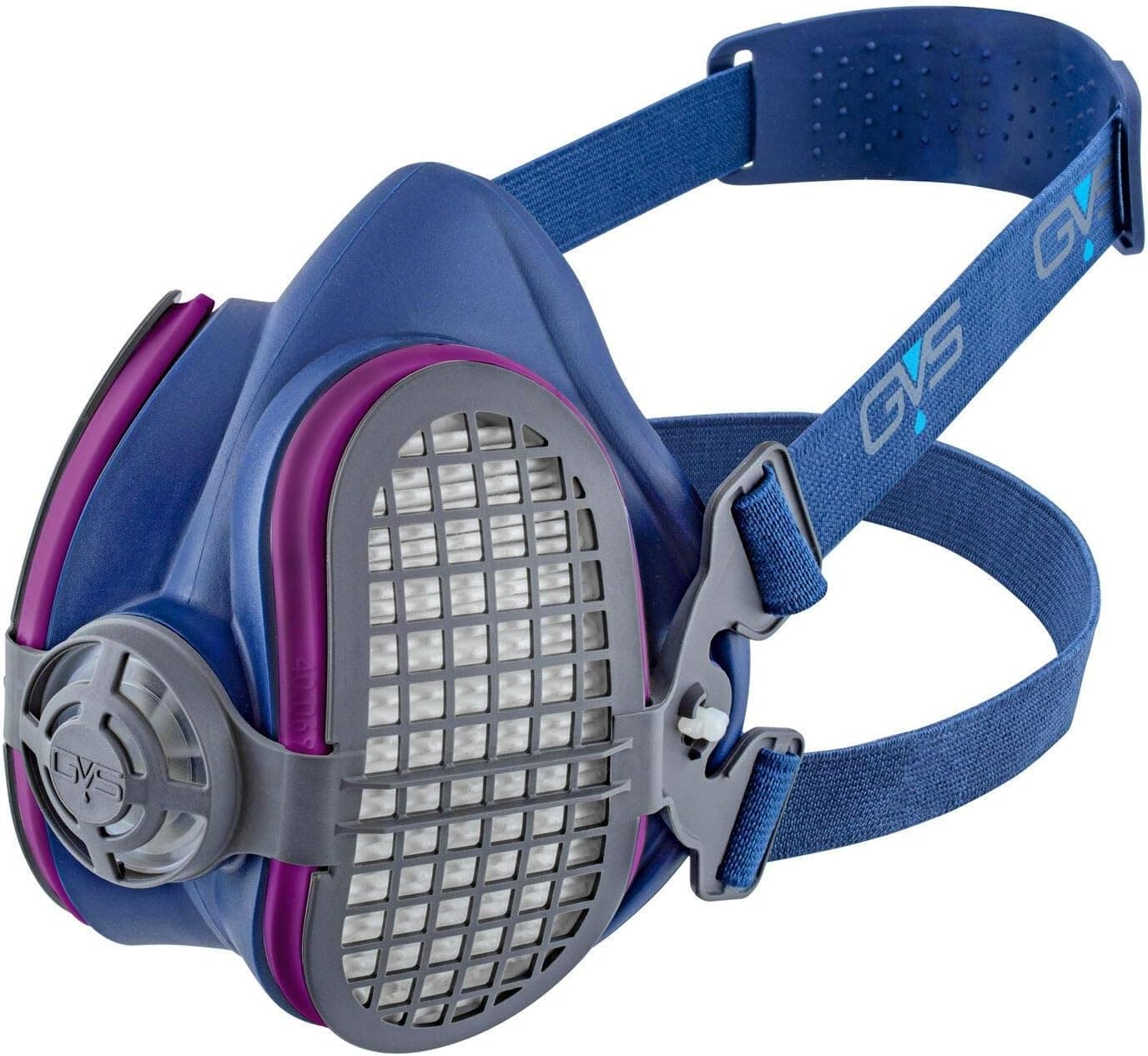 GVS SPR457 Elipse P100 Dust Half Mask Respirator with Replaceable and Reusable Filters, M/L