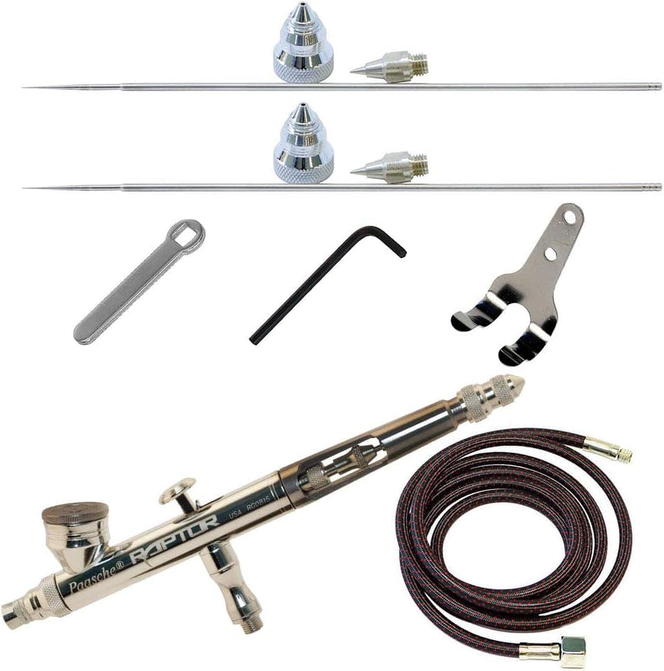 Paasche RG-3S Raptor Gravity Feed Airbrush Set