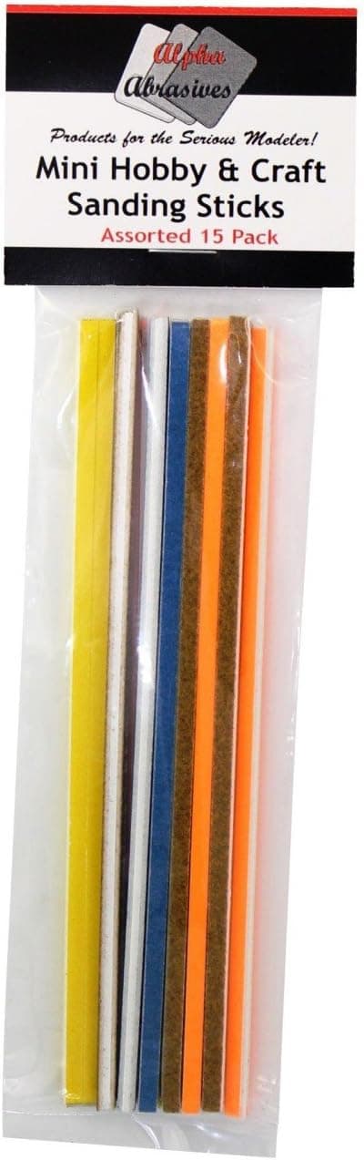 Flex-I-File 0101 Mini Hobby & Craft Sanding Sticks (15-Pack)