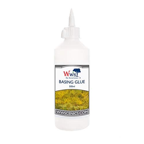 War World Scenics Static Grass Basing Glue 500ml for Model Railway Dioramas & Wargaming Terrain