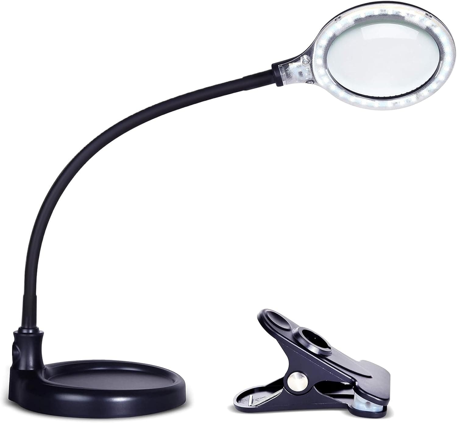Brightech LightView Pro Flex 2 in 1 Magnifying Desk Lamp, 2.25x Light Magnifier