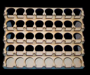 GameCraft Miniatures Paint Rack - 34mm Designed for GW and Citadel Paint Pots