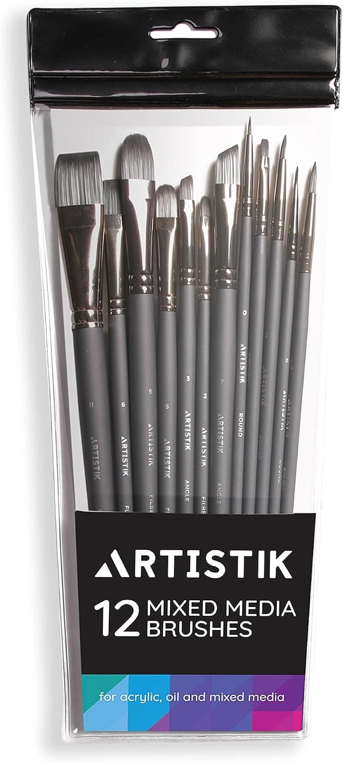 Fine Detail Paint Brush Set Professional Detailing Paint Kit 12 Piece