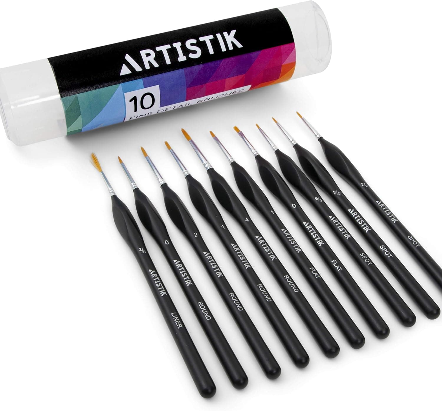 Professional Detail Paint Brushes 10 Fine Detail Brush Set