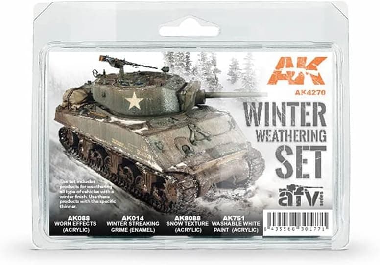 AK Weathering Set AK4270 Winter Weathering 4x35ml