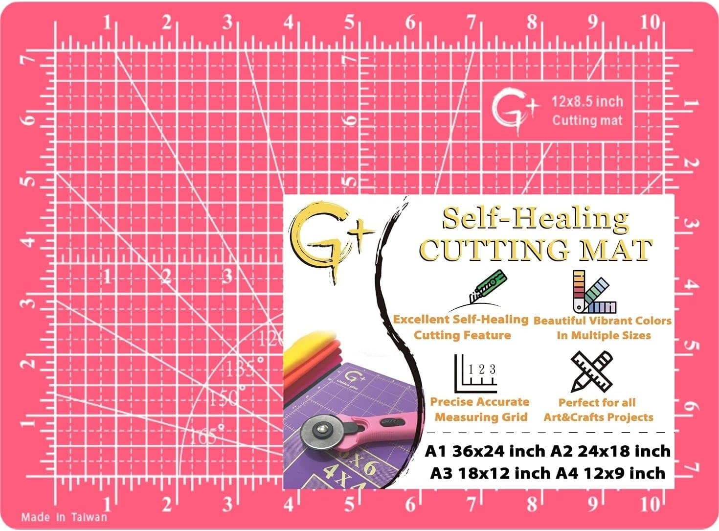 G+ Self-Healing Modeler's Cutting Mat A4 9 x 12", Professional Small Cutting Board for Modeling, Scrapbooking, Gundam Building, Rotary Cutting