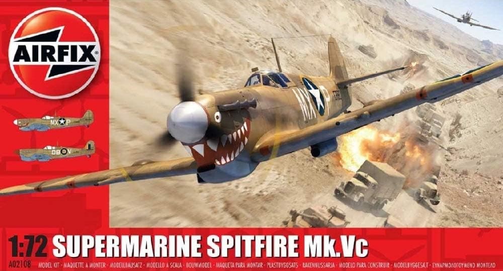 Airfix Supermarine Spitfire Mk.Vc 1:72 WWII Military Aviation Plastic Model Kit A02108