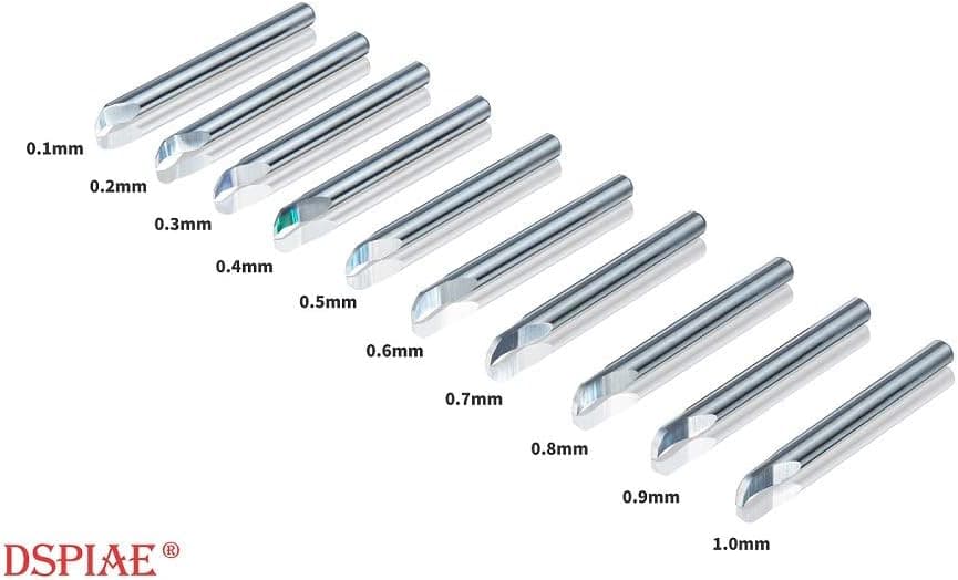 DSPIAE HC-08 Element Tools Tungsten Steel Hook Broach 0.8mm Panel Line Scriber