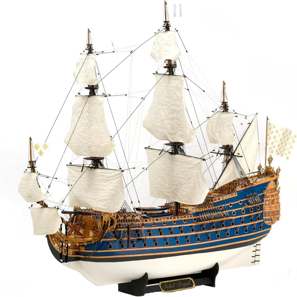 Artesania Latina French Warship Soleil Royal Wooden Model Ship Kit, 1:72 Scale