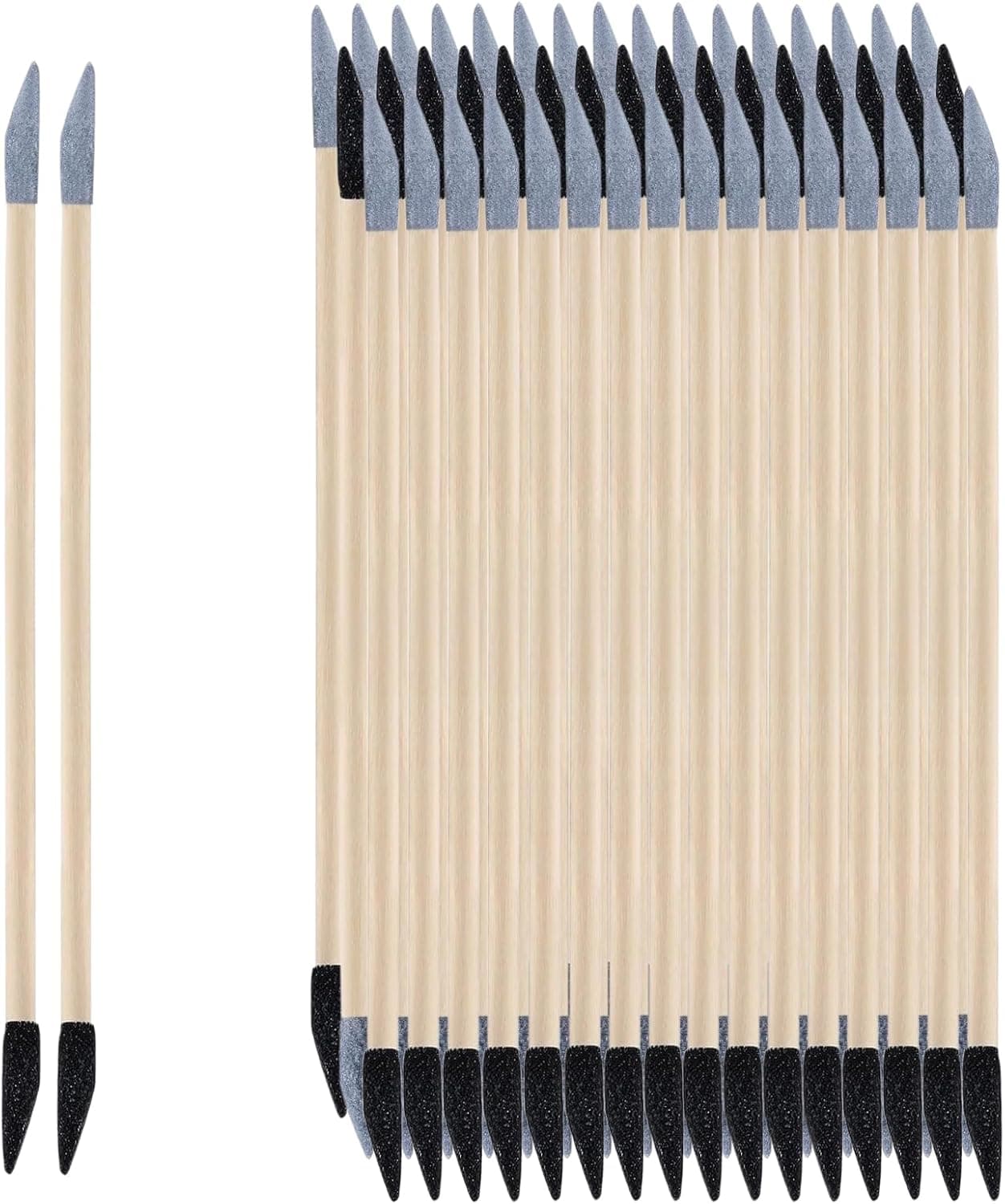 30pcs Sanding Sticks for Plastic Models Wood Hobby, Double End Matchsticks Fine Detailing Sanding Sticks, 5.4 x 0.2 in