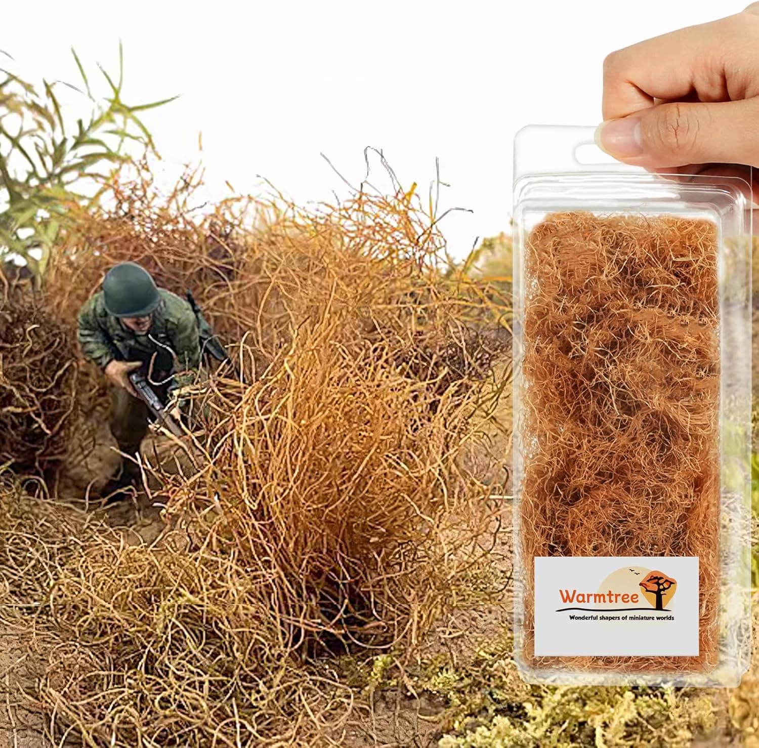Warmtree Simulation Static Grass Diorama Supplies for Train Landscape and Military Layouts