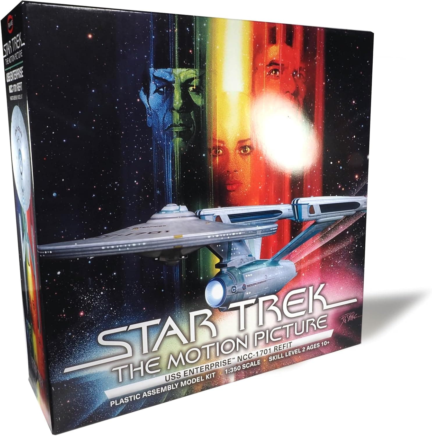 Polar Lights Star Trek USS Enterprise Refit 1:350 Scale Model Kit with Interior Docking Bay