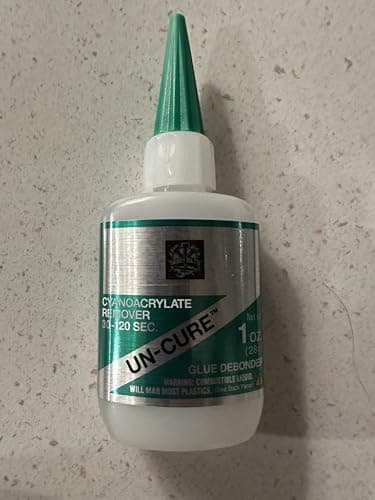 Bob Smith UN-Cure Cyanoacrylate Remover, Debonder, for CA Glue, 1 oz, Green Cap. BSI, Hobby Bolts, Made in The USA!